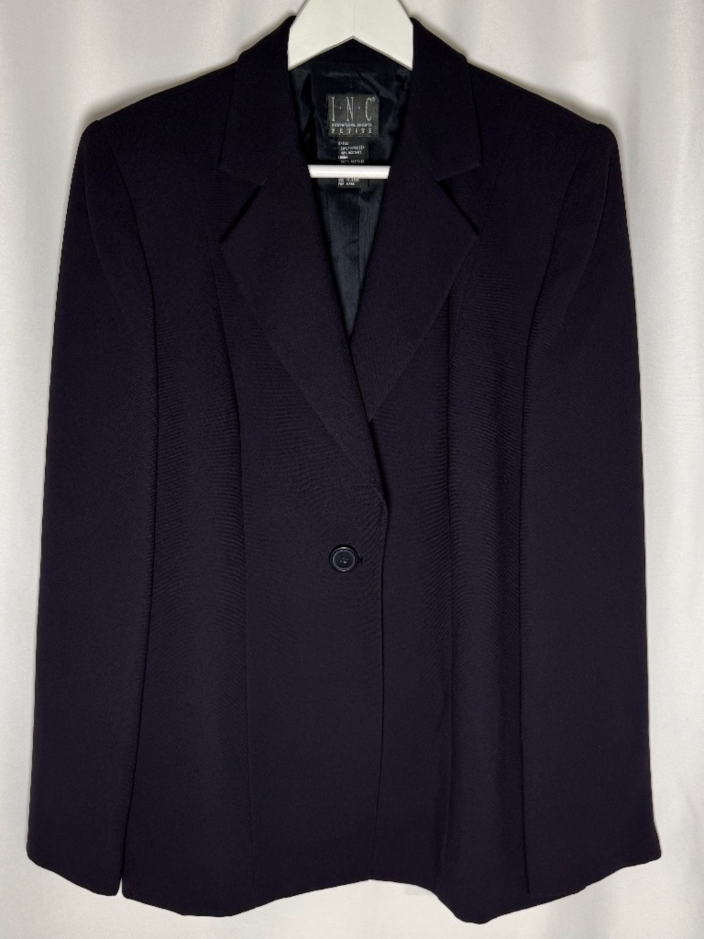 INC International Concepts Petite Black Blazer Women's Size 14P